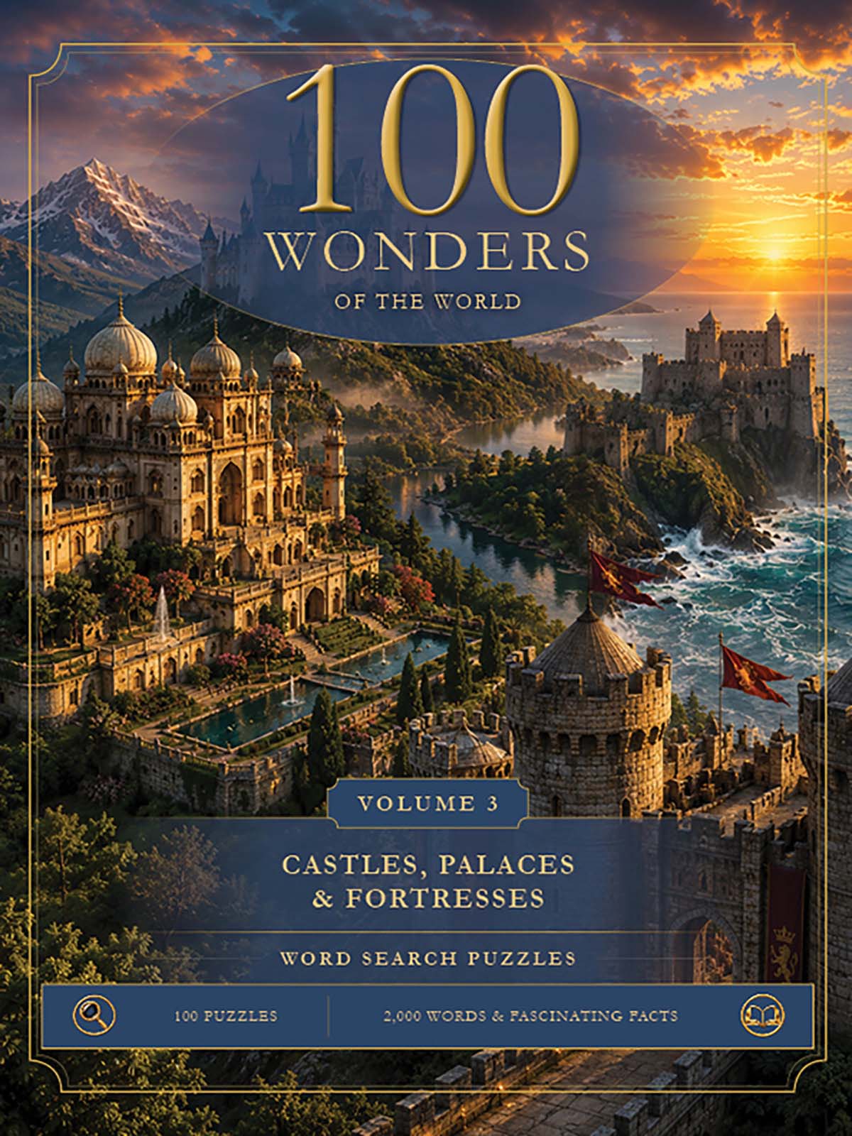 Cover of 100 Castles, Palaces & Fortresses